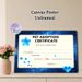 Pet Adoption Certificate Painting Poster, Starry Blue Decorative Certificate-style Poster, Warm Formal Document For Pet Adoption Records, Ideal For_maomaolike.com