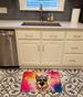 German Shepherd Hippie Dawg Memory Foam Kitchen Mat Machine Washable Anti-Fatigue Mat Cushion Comfort Bath Mat Or Kitchen Rug_maomaolike.com