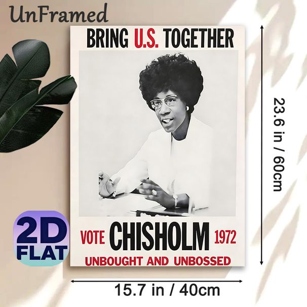 Unity Themed Painting Poster, Vintage Monochrome Portrait With Inspiring Unifying Slogans Poster, Timeless Uplifting Wall Decor Ideal For Home Office_maomaolike.com