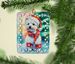 Westie Christmas Porcelain Ornament Christmas Tree Hanging Decorations For Home Christmas Holiday, Rectangle, Gift, Multicolor_maomaolike.com