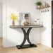 Compact Console Table,Modern Industrial Style Entryway Foyer Table,Sturdy Sofa Table_maomaolike.com