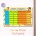 School Timetable Painting Poster, Cute Cartoon Capybara Themed Colorful Poster, Assists In Arranging Weekly Class Plans, Suitable For Classrooms And_maomaolike.com