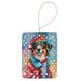 Australian Shepherd Christmas Porcelain Ornament Christmas Tree Hanging Decorations For Home Christmas Holiday, Rectangle, Gift, Multicolor_maomaolike.com