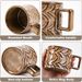 1pc Retro Style Mugs 8 Oz Ceramic Coffee Cups With Handle Coffee Mug Latte Cup Gifts For Women Men, Birthday Gifts Vintage Brown Mug For Office And Home_maomaolike.com