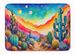 Cactus In Color Memory Foam Kitchen Mat Machine Washable Anti-Fatigue Mat Cushion Comfort Bath Mat Or Kitchen Rug_maomaolike.com