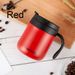 Simple Solid-color Coffee Insulated Cup With Handle Wide-mouthed Stainless Steel Office Large-capacity Mug_maomaolike.com