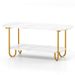 Modern 2-tier Marble Top Coffee Table_maomaolike.com