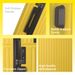 Lemon Yellow 3-Piece Premium ABS Luggage Set-20", 24", And 28" Suitcases With Multi-Position Handle, Silent Spinner Wheels, And TSA-Approved Lock-Durable, Stylish, And Spacious Travel Gear_maomaolike.com