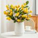 Cross-border Branch With 6 Lemon Fruit Branches, Bonsai Ornament, Fake Fruit, Artificial Green Plant Decoration_maomaolike.com