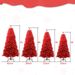 Artificial 5ft Red Christmas Tree With 624 PVC Branch Tips, Hinged Premium & Foldable Base For Indoor Holiday Decorating_maomaolike.com