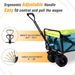 Collapsible Heavy Duty Beach Wagon Cart Outdoor Folding Utility Camping Garden Beach Cart With Universal Wheels Adjustable Handle Shopping_maomaolike.com
