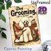 Dog Grooming Painting Poster, Vintage Retro Cute Poodle With Grooming Tools Poster, Charming Decorative Piece Ideal For Pet Grooming Salons, Home_maomaolike.com