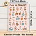 German Alphabet Painting Poster, Warm-toned Cute Illustrated Poster, Features German Letters With Corresponding Objects, A Practical Aid For German_maomaolike.com