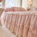2025 New French Lace Single Piece Style Sheet With Edge All-Season Bed Skirt Cover_maomaolike.com