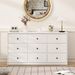 9 Drawer Dresser For Bedroom, Storage Cabinet With Metal Handles, Modern Closet Of Drawers For Living Room_maomaolike.com