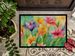 Lilies In Watercolor Doormat Front Door Mat Indoor Outdoor Rugs For Entryway, Non Slip Washable Low Pile, 24H X 36W_maomaolike.com