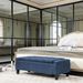 Ottoman Bench With Lift Top And Rubberwood Legs Upholstered Entryway Bench With Storage_maomaolike.com