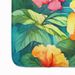 Hawaii Hawaiian Hibiscus In Watercolor Memory Foam Kitchen Mat Machine Washable Anti-Fatigue Mat Cushion Comfort Bath Mat Or Kitchen Rug_maomaolike.com