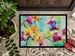 Orchids In Watercolor Doormat Front Door Mat Indoor Outdoor Rugs For Entryway, Non Slip Washable Low Pile, 24H X 36W_maomaolike.com