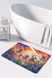 Iris In Color Memory Foam Kitchen Mat Machine Washable Anti-Fatigue Mat Cushion Comfort Bath Mat Or Kitchen Rug_maomaolike.com