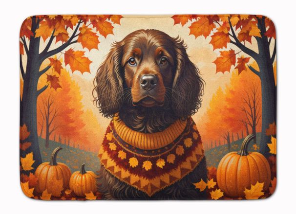 Boykin Spaniel Fall Memory Foam Kitchen Mat Machine Washable Anti-Fatigue Mat Cushion Comfort Bath Mat Or Kitchen Rug_maomaolike.com