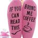 Unisex if you can read this cake socks, letter socks, mid-tube socks_maomaolike.com