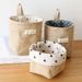Manufacturer In-Stock Cotton Linen Door Back Hanging Wall Desktop Miscellaneous Jute Bag Bathroom Storage_maomaolike.com
