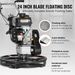 VEVOR Power Walk-Behind Cement Trowel 24' 6HP Gas-Powered With Float Pan Blade_maomaolike.com