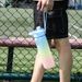 1000ml gradient color large capacity plastic water cup frosted outdoor gym sports water bottle_maomaolike.com