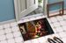 Golden Retriever And Santa Claus Doormat Front Door Mat Indoor Outdoor Rugs For Entryway, Non Slip Washable Low Pile, 24H X 36W_maomaolike.com