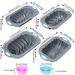 Silicone Cake Baking Set-Rectangular Pans with Lotus, Spiral, Braided, and Classic Patterns,Pudding, Breads, Cakes,Kitchen Baking Tools_maomaolike.com