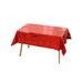 137 X 274cm Plastic Tablecloth Rectangle Table Covers Metallic Party Tablecloth Foil Table Cover For Birthday Wedding Christmas Red 12PCS_maomaolike.com