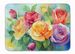 Roses In Watercolor Memory Foam Kitchen Mat Machine Washable Anti-Fatigue Mat Cushion Comfort Bath Mat Or Kitchen Rug_maomaolike.com