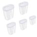 Transparent Five-piece Set Of Sealed Jars, Kitchen Grain Box, Food And Dry Fruit Plastic Storage Jars_maomaolike.com