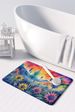 Eryngium In Color Memory Foam Kitchen Mat Machine Washable Anti-Fatigue Mat Cushion Comfort Bath Mat Or Kitchen Rug_maomaolike.com