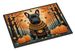 Black French Bulldog Fall Doormat Front Door Mat Indoor Outdoor Rugs For Entryway, Non Slip Washable Low Pile, 24H X 36W_maomaolike.com