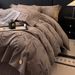 Class A Original Button Four-Piece Thickened Duvet Cover Sheet Dormitory Double Bed Top-sale Linen Set_maomaolike.com