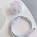 Compatible With 20W UK Plug Charger Protective Cover Charging Head Protector Cable Bite Pink Bowknot_maomaolike.com