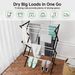 1set, Metal Clothes Rack, Pre Assembled Clothes Rack, Expandable Laundry Drying Rack, Towel Rack For Indoor And Outdoor Use_maomaolike.com