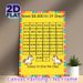 $5000 31-Day Savings Challenge Painting Poster, Colorful Cartoon Pony Themed Poster, Practical Tool To Track Daily Savings Progress, Ideal For Home_maomaolike.com