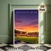 Kenilworth Road Football Stadium Painting Poster, Vibrant Sunset-toned Stylized Stadium Scene Poster, Eye-catching Sports-themed Decor Ideal For Home_maomaolike.com