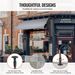 VEVOR 157x47" Patio Awning Retractable Awning Sunshade Shelter With Crank Handle_maomaolike.com