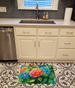 Hydrangeas In Watercolor Memory Foam Kitchen Mat Machine Washable Anti-Fatigue Mat Cushion Comfort Bath Mat Or Kitchen Rug_maomaolike.com