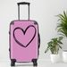 Heart3 Luggage, 20/24/28 Inch Luggage, Carry-On, Custom Luggage, Luggage Set, Suitcase, Travel, Vacation, Cabin Suitcase, Custom Suitcase, Personalized Luggage_maomaolike.com