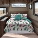 9 Piece Soft All-Season Washed Microfiber Cover Set , Queen/King/Calking Bedding Set With Pillowcases,Bedspread Print Curtains & Solid Curtains,Print, Moisture-Wicking, Soft ,Cooling, Easy Care_maomaolike.com