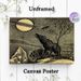 Howling Wolf & Creepy Creature Painting Poster, Vintage Stippling Style Night Scene Poster, Spooky Atmospheric Decor Suitable For Living Room, Bedroom_maomaolike.com