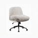 Cross Legged Office Chair On Wheels Adjustable Swivel Wider & Thickened, Ergonomic Desk Chair For Home Office, Vanity,White_maomaolike.com
