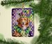 Nova Scotia Duck Tolling Retriever King Of Mardi Gras Porcelain Ornament Christmas Tree Hanging Decorations For Home Christmas Holiday, Rectangle, Gift, Multicolor_maomaolike.com
