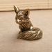 Figurine For Study Office Desk Tea Pet Solid Copper Handheld Copperware Creative Animal Small Fox_maomaolike.com