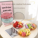 High-end Creative Home Flip Cover Personalized Shell Fruit Transparent Plastic Thickened Living Room Multi-functional_maomaolike.com